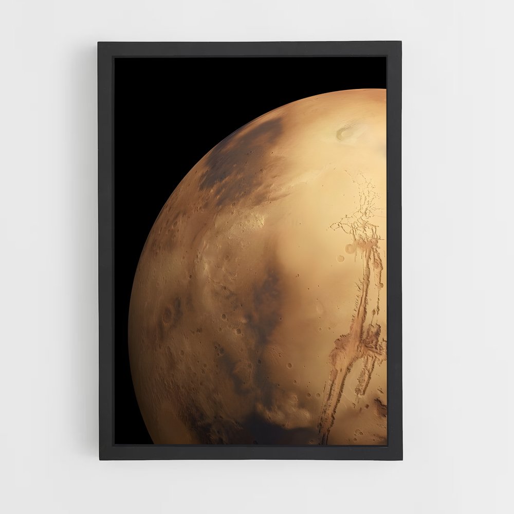 Poster Échos de Mars – affiche Système solaire (vue 2)